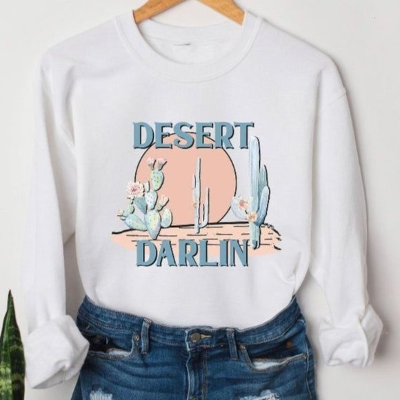 DESERT DARLIN Handmade Graphic Sweatshirt - Picture 3 of 3